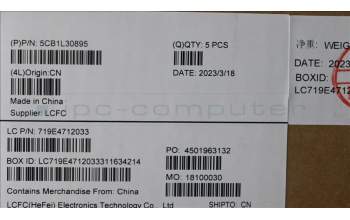 Lenovo 5CB1L30895 COVER Upper Case ASM_FRA L82WK ONGY WH