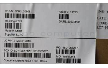 Lenovo 5CB1L30908 COVER Upper Case ASM_POR L82WK ONGY WH