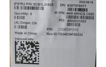 Lenovo 5CB1L31825 C-Abdeckung mit Tastatur, Belgisch, arktisgrau, GB