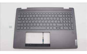 Lenovo 5CB1L31847 C-Abdeckung mit Tastatur, Skandinavien, Sturmgrau, Fingerabdruck