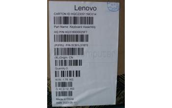 Lenovo 5CB1L31872 C-Abdeckung mit Tastatur, Italienisch, Sturmgrau, Ohne_Fingerabdruckscanner