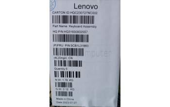 Lenovo 5CB1L31883 C-Abdeckung mit Tastatur, Spanisch, sturmgrau, Ohne_Fingerabdruckscanner