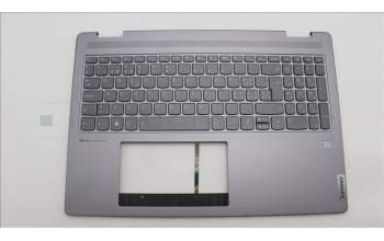 Lenovo 5CB1L31916 C-Abdeckung mit Tastatur, Schweiz, Arktisgrau, Fingerabdruck