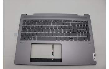 Lenovo 5CB1L32690 C-Abdeckung mit Tastatur, Französisch, Arktisgrau, Fingerabdruck
