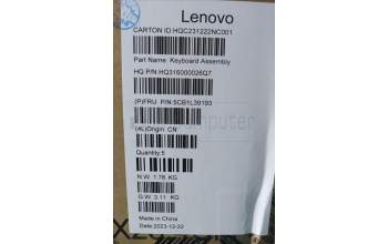 Lenovo 5CB1L39193 COVER Upper Case ASM_BEL H 82YN NFP ARGY