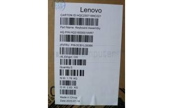 Lenovo 5CB1L39366 C-Abdeckung mit Tastatur, Arabisch, sturmgrau, US