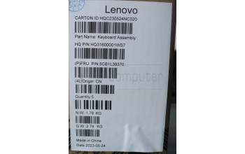 Lenovo 5CB1L39370 C-Abdeckung mit Tastatur, Belgisch, sturmgrau, GB
