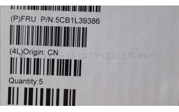 Lenovo 5CB1L39386 C-Abdeckung mit Tastatur, USA – Englisch, Sturmgrau