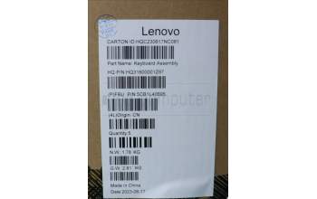 Lenovo 5CB1L40695 C-Abdeckung mit Tastatur, Portugiesisch, Aquamarinblau