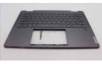 Lenovo 5CB1L40781 C-Abdeckung mit Tastatur, Schweiz, Sturmgrau, Fingerabdruck