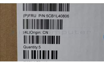 Lenovo 5CB1L40806 C-Abdeckung mit Tastatur, Deutsch, Sturmgrau, Ohne_Fingerabdruckscanner