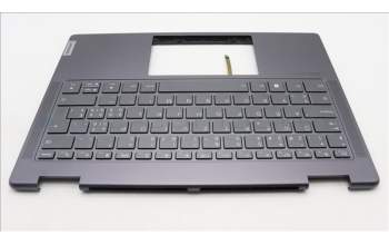 Lenovo 5CB1L40833 C-Cover with keyboard,Switzerland,Storm Grey,Non_Fingerprint