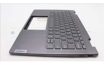 Lenovo 5CB1L40838 C-Abdeckung mit Tastatur, Englisch (US, Euro), Sturmgrau, Ohne_Fingerabdruckscanner