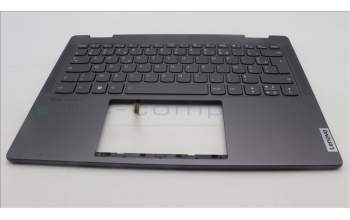 Lenovo 5CB1L40845 C-Abdeckung mit Tastatur, Französisch, Sturmgrau, Ohne_Fingerabdruckscanner
