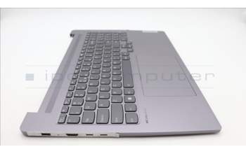 Lenovo 5CB1L44960 C-Cover with keyboard,US English Euro,Arctic Grey