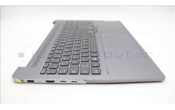 Lenovo 5CB1L44964 C-Abdeckung mit Tastatur, Deutsch, Arktisgrau
