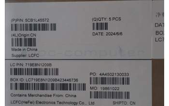 Lenovo 5CB1L45572 C-Abdeckung mit Tastatur, Deutsch, tiefblau, Hintergrundbeleuchtung, Fingerabdruckleser