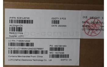 Lenovo 5CB1L45745 COVER Upper Case ASM_UKE L82X7 AG NBL