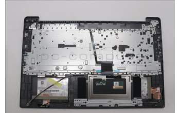 Lenovo 5CB1L45891 C-Abdeckung mit Tastatur, Skandinavien, arktisgrau, Hintergrundbeleuchtung, Fingerabdruckleser