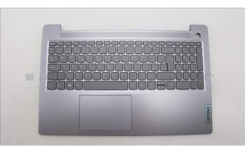 Lenovo 5CB1L45892 C-Abdeckung mit Tastatur, Portugiesisch, arktisgrau, Hintergrundbeleuchtung, Fingerabdruckleser