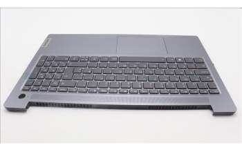 Lenovo 5CB1L45900 C-Abdeckung mit Tastatur, Englisch (GB), Arktisgrau, Hintergrundbeleuchtung, Fingerabdruck