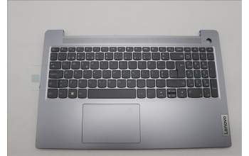 Lenovo 5CB1L45909 C-Abdeckung mit Tastatur, Portugiesisch, arktisgrau, Ohne_Hintergrundbeleuchtung, Fingerabdruckleser