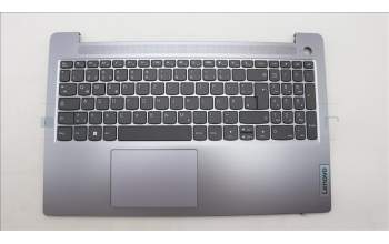 Lenovo 5CB1L45916 C-Abdeckung mit Tastatur, Deutsch, arktisgrau, Ohne_Hintergrundbeleuchtung, Fingerabdruckleser