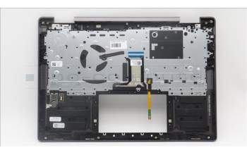 Lenovo 5CB1L47268 C-Abdeckung mit Tastatur, Skandinavien, sturmgrau, Fingerabdruckleser