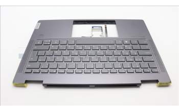 Lenovo 5CB1L47281 C-Abdeckung mit Tastatur, Bulgarisch, sturmgrau, Fingerabdruck, GB
