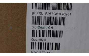 Lenovo 5CB1L48261 C-Abdeckung mit Tastatur, Russisch, Sturmgrau, Ohne_Fingerabdruckscanner