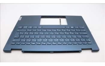 Lenovo 5CB1L48323 C-Abdeckung mit Tastatur, Ungarisch, Aquamarinblau, Ohne_Fingerabdruckscanner