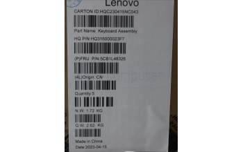 Lenovo 5CB1L48326 COVER Upper Case ASM_GER H 82YM NFP TT