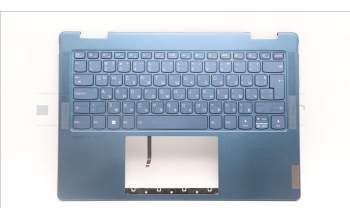 Lenovo 5CB1L48341 C-Abdeckung mit Tastatur, Bulgarisch, aquamarinblau, Ohne Fingerabdruck, GB