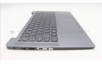 Lenovo 5CB1L49230 C-Abdeckung mit Tastatur, Skandinavien, arktisgrau, Hintergrundbeleuchtung, Fingerabdruck
