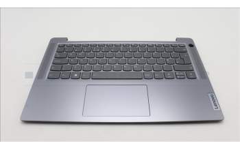 Lenovo 5CB1L49239 C-Abdeckung mit Tastatur, Englisch (GB), arktisgrau, Hintergrundbeleuchtung, Fingerabdruck