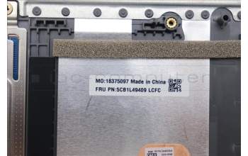 Lenovo 5CB1L49409 C-Abdeckung mit Tastatur, Deutsch, arktisgrau, Hintergrundbeleuchtung, Ohne_Fingerabdruckscanner