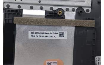 Lenovo 5CB1L49423 C-Abdeckung mit Tastatur, Spanisch, arktisgrau, Hintergrundbeleuchtung, Ohne_Fingerabdruckscanner