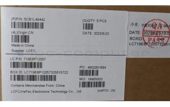 Lenovo 5CB1L49442 C-Abdeckung mit Tastatur, Russisch, arktisgrau, Ohne_Hintergrundbeleuchtung, Ohne_Fingerabdruckscanner