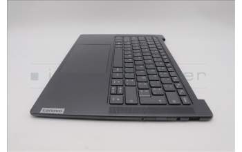 Lenovo 5CB1L50241 C-Abdeckung mit Tastatur, Belgisch, sturmgrau, GB