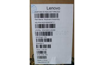 Lenovo 5CB1L50289 C-Abdeckung mit Tastatur, Schweiz, Sturmgrau