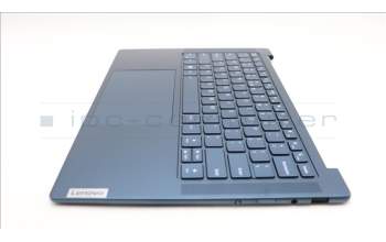 Lenovo 5CB1L50315 C-Abdeckung mit Tastatur, Englisch (US, Euro), Aquamarinblau, Puresight-Logo