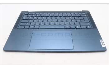 Lenovo 5CB1L50343 C-Abdeckung mit Tastatur, Skandinavien, Aquamarinblau, Puresight-Logo