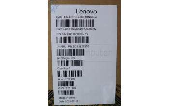 Lenovo 5CB1L50350 C-Abdeckung mit Tastatur, Spanisch, Aquamarinblau, Ohne Puresight-Logo