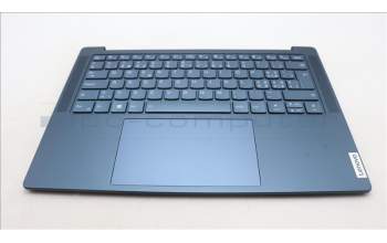 Lenovo 5CB1L50353 C-Abdeckung mit Tastatur, Schweiz, Aquamarinblau, Puresight-Logo
