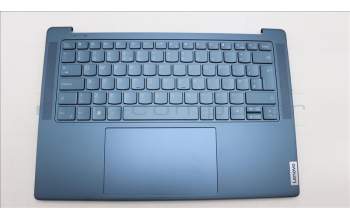 Lenovo 5CB1L50361 C-Abdeckung mit Tastatur, Englisch (GB), Aquamarinblau, Puresight-Logo