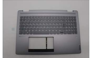 Lenovo 5CB1L50381 C-Abdeckung mit Tastatur, Deutsch, Arktisgrau, Fingerabdruck
