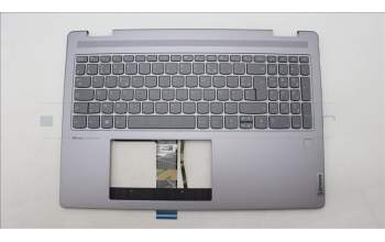 Lenovo 5CB1L50400 C-Abdeckung mit Tastatur, Französisch, arktisgrau, Fingerabdruckleser