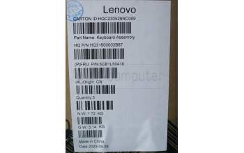 Lenovo 5CB1L50416 C-Abdeckung mit Tastatur, Portugiesisch, arktisgrau, Ohne_Fingerabdruckscanner