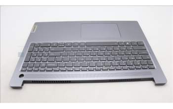 Lenovo 5CB1L50987 C-Abdeckung mit Tastatur, Englisch (US, Euro), arktisgrau, Hintergrundbeleuchtung, Fingerabdruckleser