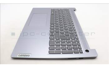 Lenovo 5CB1L52295 C-Abdeckung mit Tastatur, Portugiesisch, arktisgrau, Ohne_Hintergrundbeleuchtung, Fingerabdruckleser